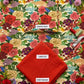 Vibrant Floral Printed Linen 2-Piece Suit with Red Dyed Trouser